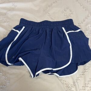 Women's Navy Blue Athletic Shorts